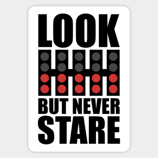 'Look But Never Stare' F1 Design Sticker